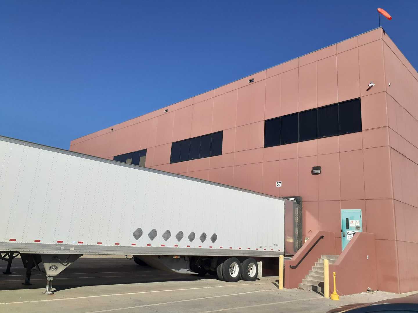 Truck at warehouse